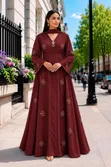 Luxury Embroidered Abaya Maxi Dress - 3