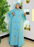 Satin Silk Abaya with Silver Work - 3