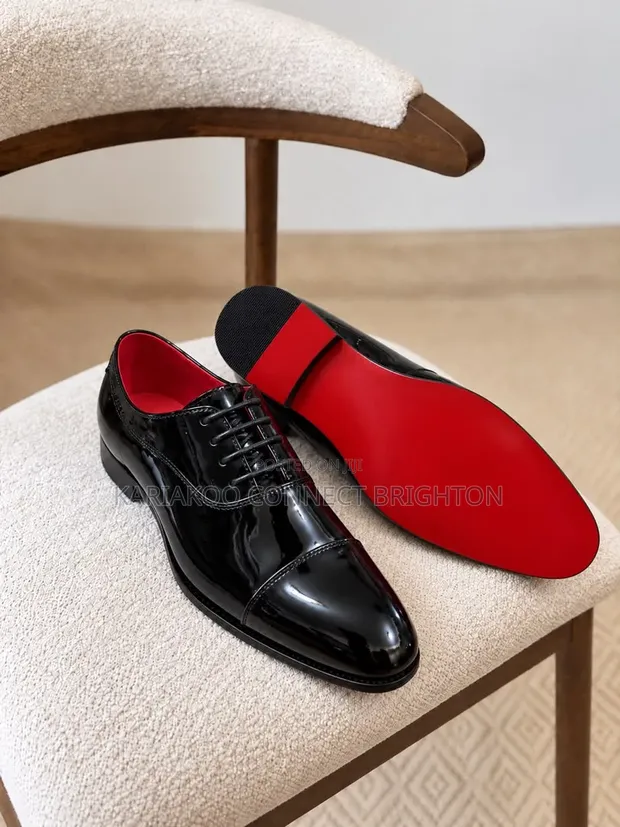 La Patent Leather Oxford Shoes - Black - 1