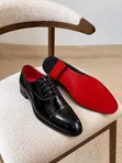 La Patent Leather Oxford Shoes - Black - 1