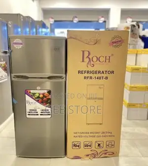Roch Refrigerator RFR-140T-B Double-Door 118L