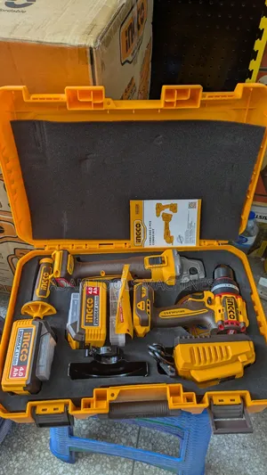 INGCO 20V Cordless Grinder & Drill Combo Set