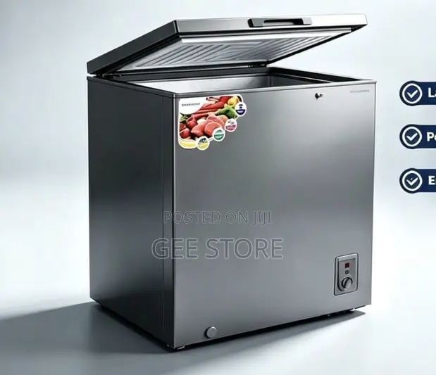 Brand New Grey Solarmax Chest Freezer MF201 200L - 1