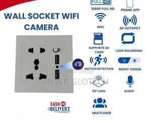 Wall Socket Wi-Fi Spy Camera 1080p HD