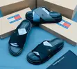 Tommy Hilfiger Men's Black Cross-Strap Platform Slide Sandals - 1