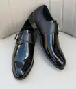 Men's Dior Black Patent Leather Monk Strap Shoes - 4