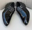 Men's Dior Black Patent Leather Monk Strap Shoes - 5