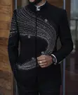 Suti ya Wanaume ya St. Vincent ya Vipande 2 na Kola ya Mandarin - 1