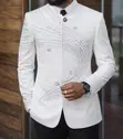 Suti ya Wanaume ya St. Vincent ya Vipande 2 na Kola ya Mandarin - 2