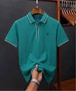 Black Gold Trim Polo Shirt - 2