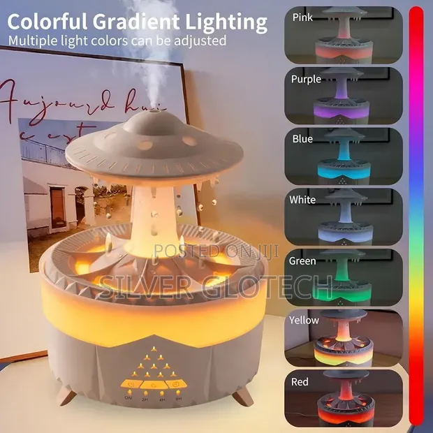 Humidifier ya Kuvu yenye Sauti ya Mvua - 1