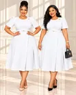 Women's Elegant White Dress by Gant - 1