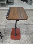 Height Adjustable C-Shape Laptop Desk - Black - 1