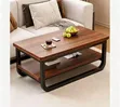 2-Tier Industrial Coffee Table (100x60x42cm) - 1