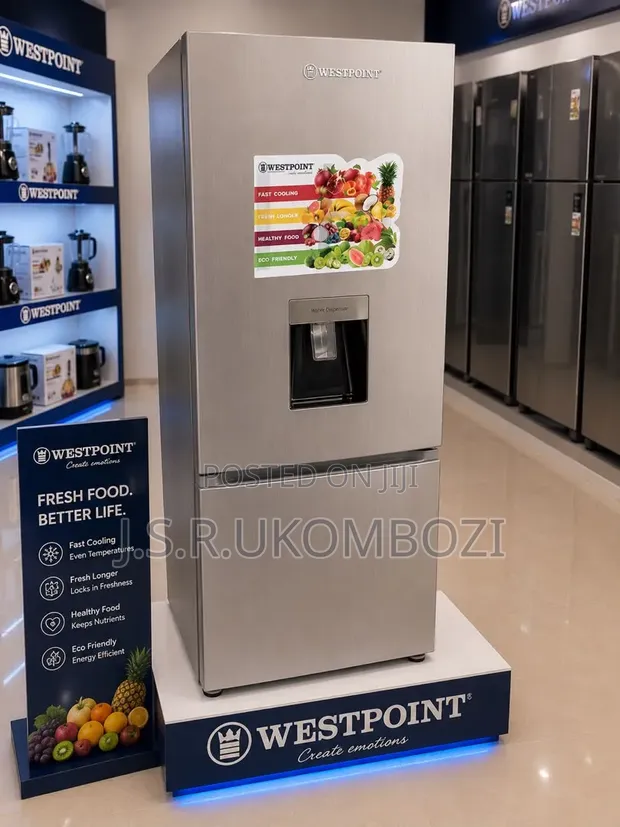 West Point Fridge Combi Freezer 243L Model WCK2524 - 1
