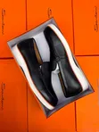 Santoni Viatu vya Ngozi vya Wanaume Loafers - Vipya Kabisa - 4