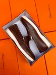 Santoni Viatu vya Ngozi vya Wanaume Loafers - Vipya Kabisa - 5