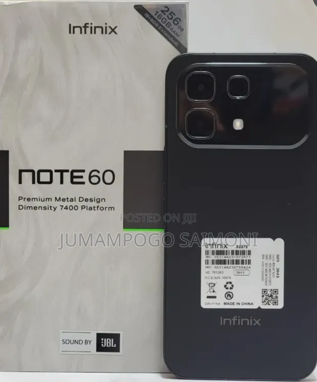 New Infinix Note 60 Pro 256GB Black - 1