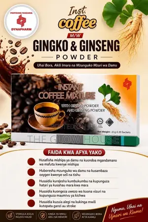 Mchanganyiko wa Kahawa ya Instant na Unga wa Ginkgo na Ginseng
