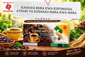 Instant Coffee Mixture with Ginkgo and Ginseng Powder