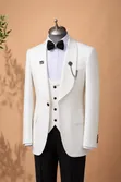 Men's White Party Suit - McHanga Nyiko - 1
