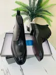 Men's Clarks Leather Lace-Up Ankle Boots - 4