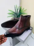 Men's Clarks Leather Zip-Up Ankle Boots - 1