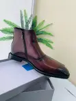 Men's Clarks Leather Zip-Up Ankle Boots - 2