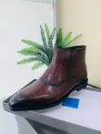 Men's Clarks Leather Zip-Up Ankle Boots - 3