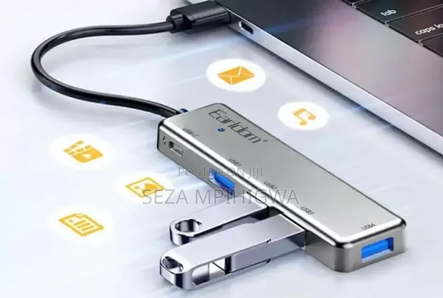 New USB Hub - 4 Port 3.0 Speed - 1