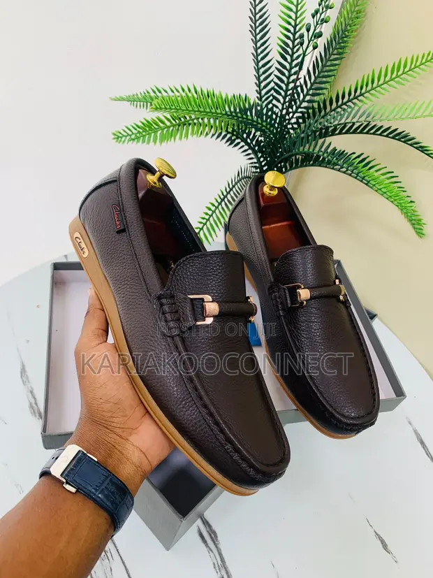 Viator vya Clarks vya Wanaume vya Ngozi na Horsebit - 1