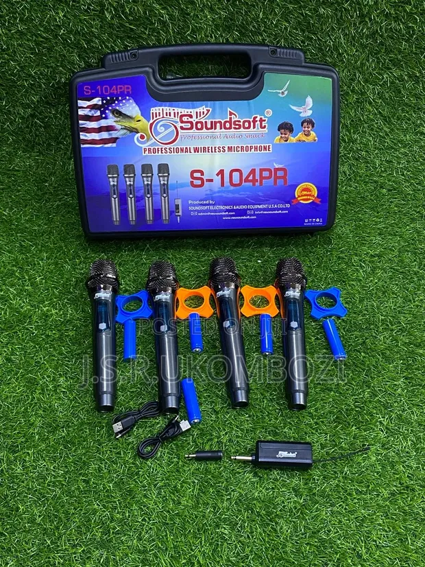 4 Professional Wireless Microphones S-104PR - 1