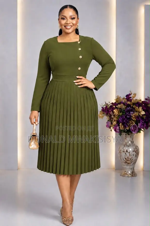 Turkey Office Pleated Dress - Rich Aunty Edition 2026 - 1