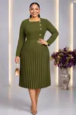 Turkey Office Pleated Dress - Rich Aunty Edition 2026 - 1