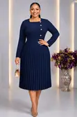 Turkey Office Pleated Dress - Rich Aunty Edition 2026 - 4