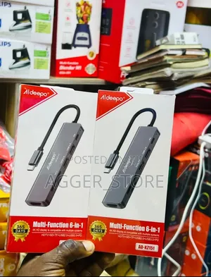 Aldeepo 6-in-1 USB-C Hub Adapter (AD-KZ151)