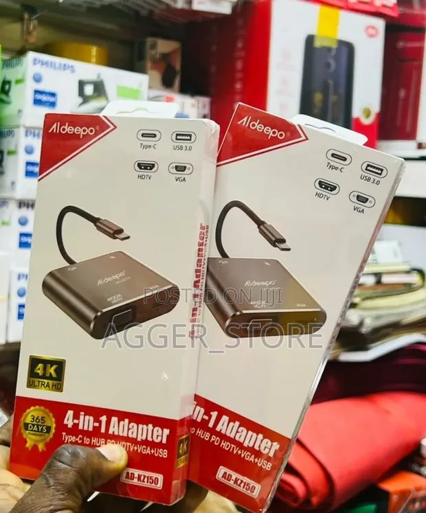 Aldeepo AD-KZ150 4-in-1 Type-C Hub Adapter - 1
