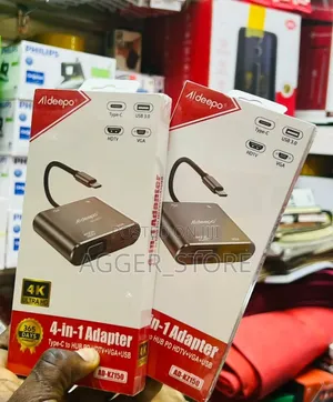 Aldeepo AD-KZ150 4-in-1 Type-C Hub Adapter