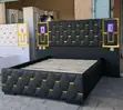 Modern Bedsheet Sofa with Gold Sticker Lights 5/6 - 2