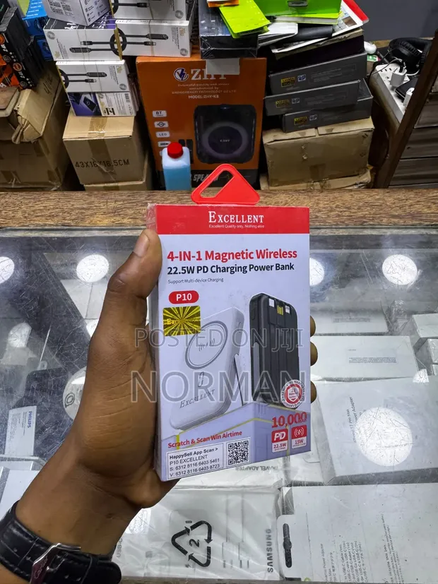 EXCELLENT 4-in-1 Magnetic Wireless Power Bank 10000mAh - 1
