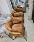 Kiti cha Mkono cha Kifahari - Fremu ya Mbao Imara, Kitambaa Kidumu - 1