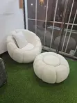 Luxury White Babble Sofa - 1