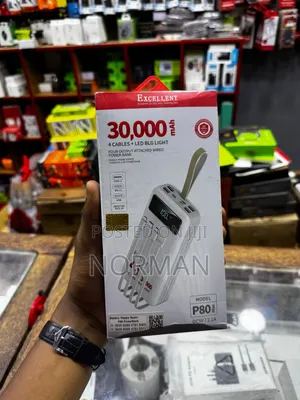 Brand New EXCELLENT Power Bank with 4 Cables