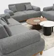 Sofa Set Gray 3-2-1 Mpya Kabisa - 1