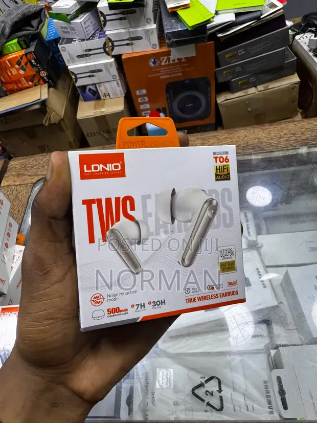 LDNIO T06 True Wireless Earbuds - White - 1