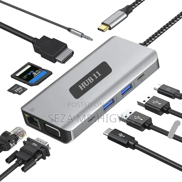 11-in-1 USB-C Hub Kasi ya 3.0 - 1