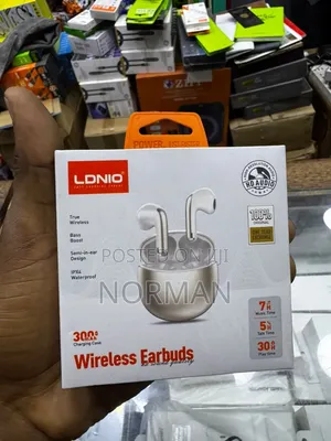 LDNIO Bass Boost Wireless Earbuds - White