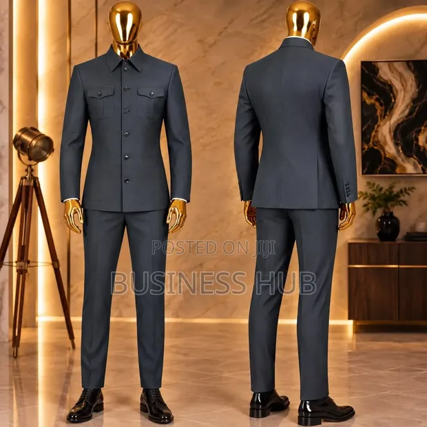New Fashion Caunda Suit - Gray/Black - 1