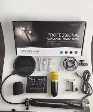 BM-800 Condenser Microphone & V8 Sound Card Podcast Set