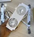 2-Fan Adjustable Laptop Cooling Stand - 1